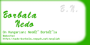 borbala nedo business card